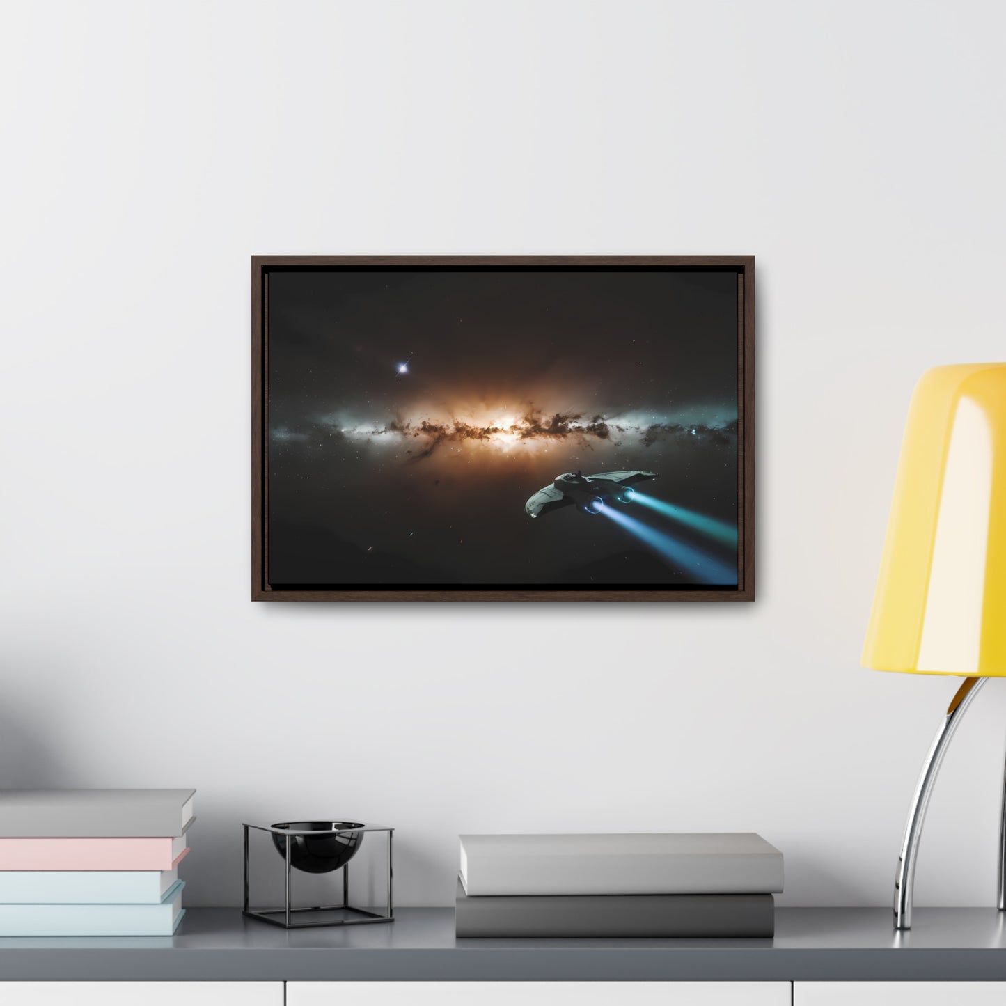 Voyage Through the Cosmic Abyss - Gallery Canvas Wraps, Horizontal Frame