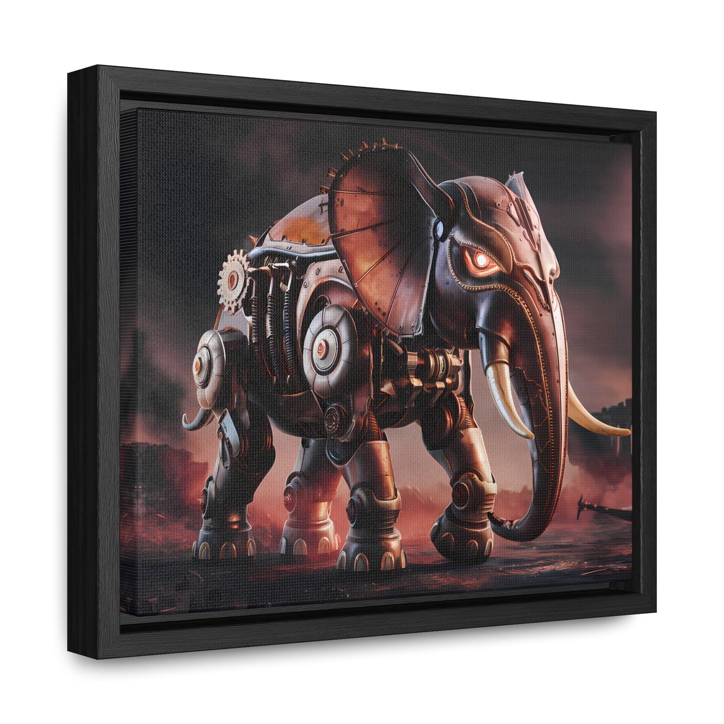 "Mechanized Titan of the Wasteland" - Gallery Canvas Wraps, Horizontal Frame