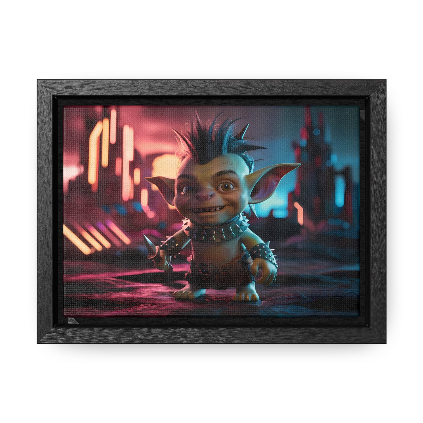 Goblin of the Neon Wastelands - Gallery Canvas Wraps, Horizontal Frame