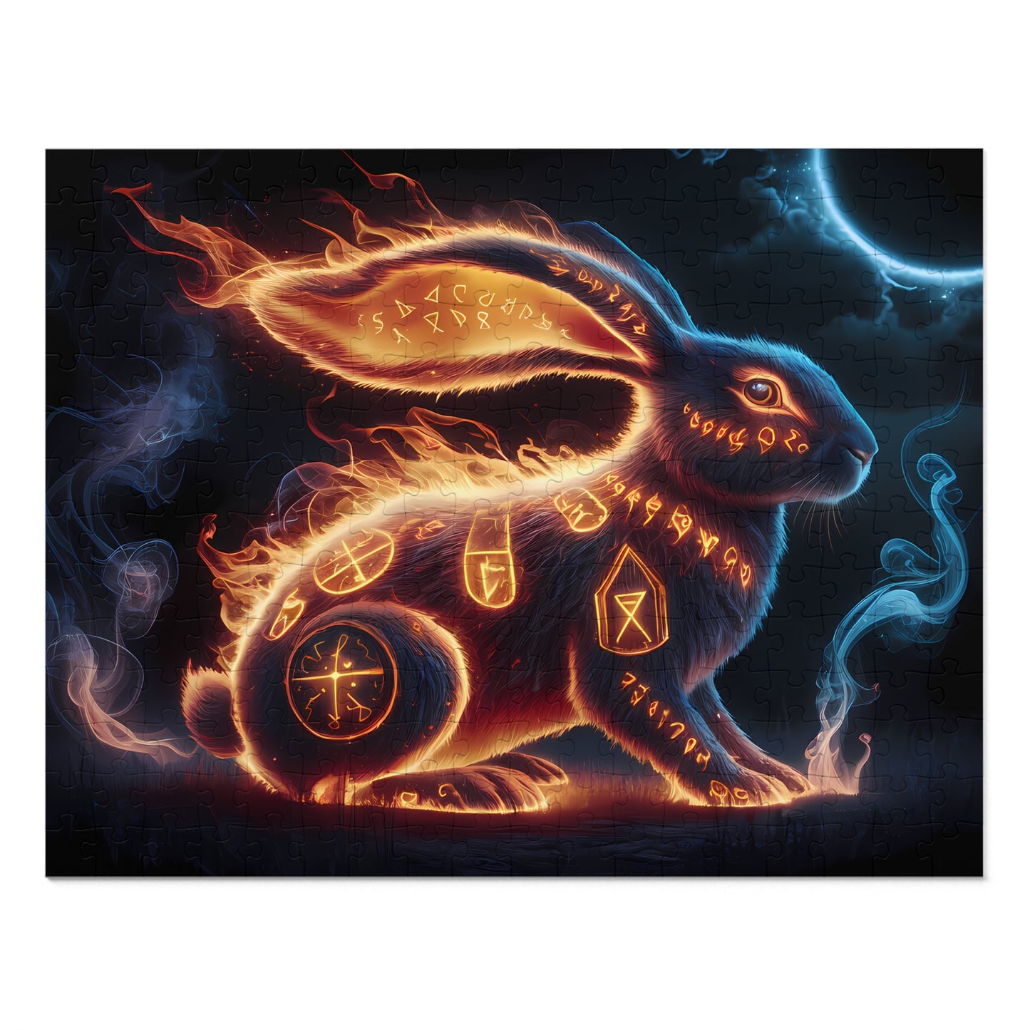 Runes of the Fire Hare - Jigsaw Puzzle (30, 110, 252, 500,1000-Piece)