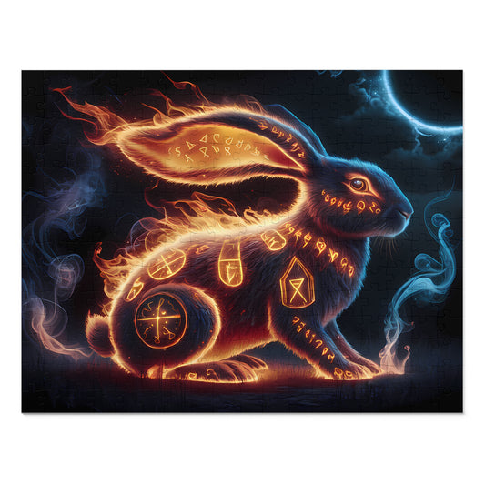 Runes of the Fire Hare - Jigsaw Puzzle (30, 110, 252, 500,1000-Piece)