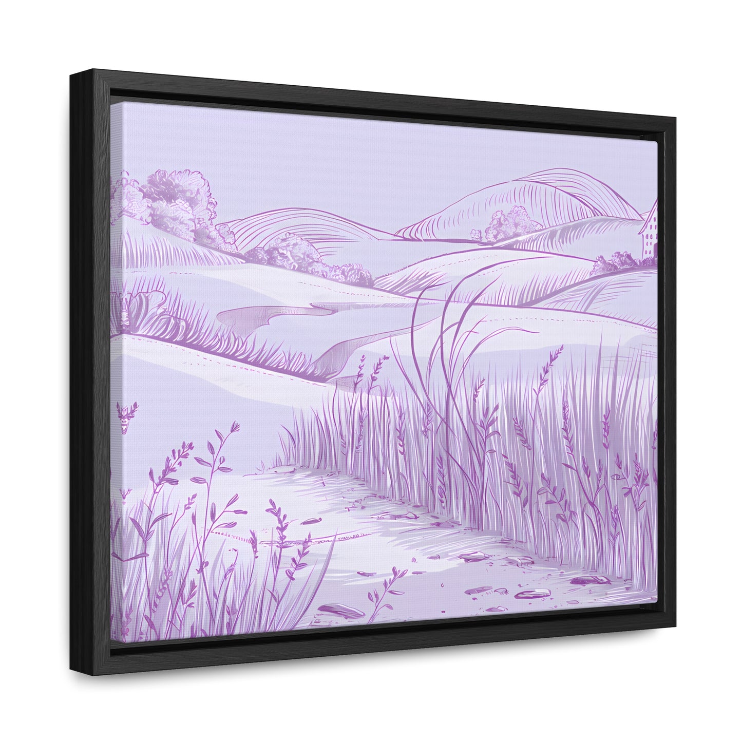 Whispers of the Lavender Hills - Gallery Canvas Wraps, Horizontal Frame