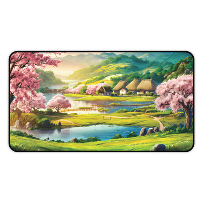 Idyllic Anime Village - Desk Mat