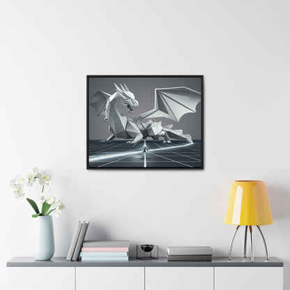 Confrontation in the Digital Realm - Gallery Canvas Wraps, Horizontal Frame