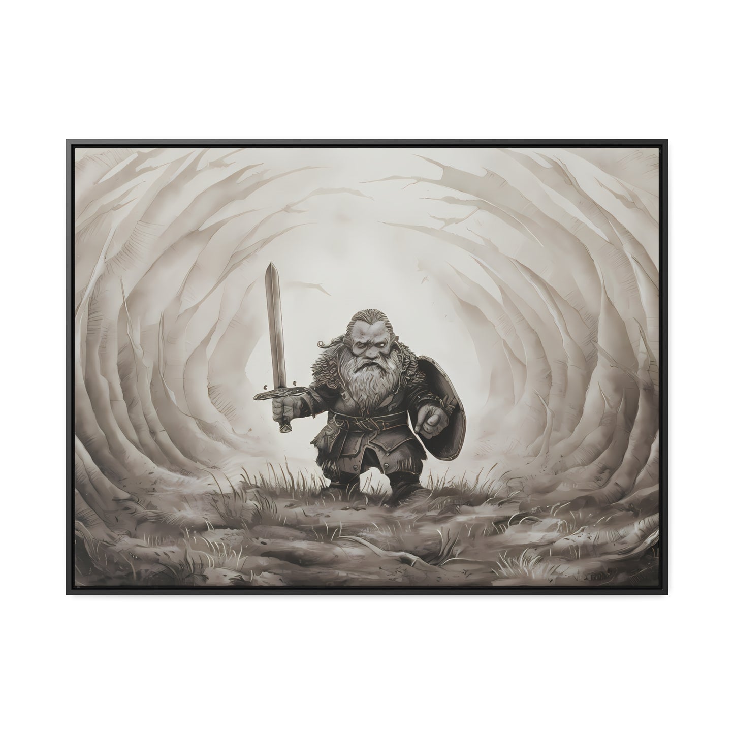 Defender of the Hollowed Path - Gallery Canvas Wraps, Horizontal Frame