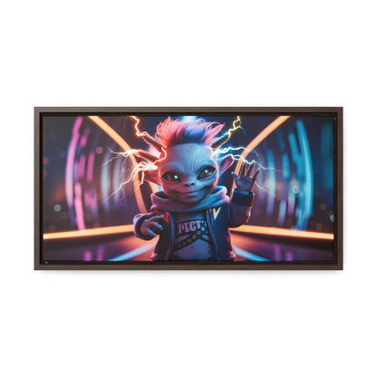 "Neon Spark" - Gallery Canvas Wraps, Horizontal Frame