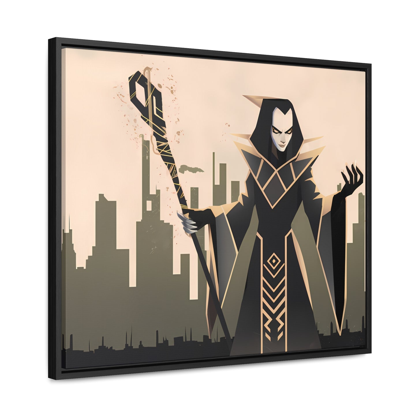 Shadow Sovereign of the Forsaken City - Gallery Canvas Wraps, Horizontal Frame