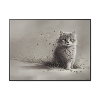 Whiskers in the Wind - Gallery Canvas Wraps, Horizontal Frame