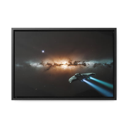 Voyage Through the Cosmic Abyss - Gallery Canvas Wraps, Horizontal Frame