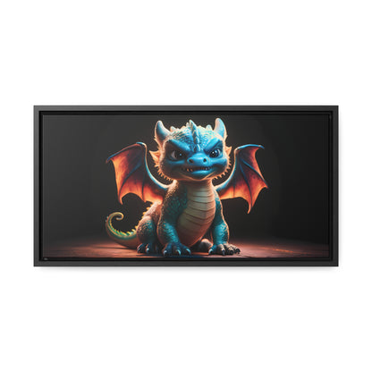 Fierce Baby Dragon Guardian - Gallery Canvas Wraps, Horizontal Frame