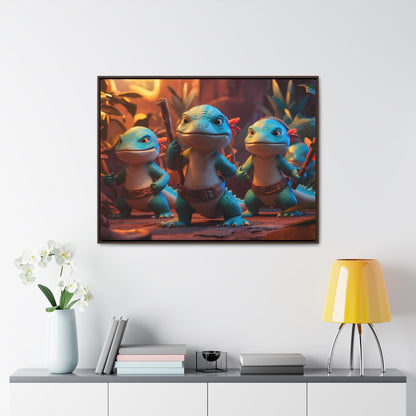 Guardians of the Jungle Tribe - Gallery Canvas Wraps, Horizontal Frame