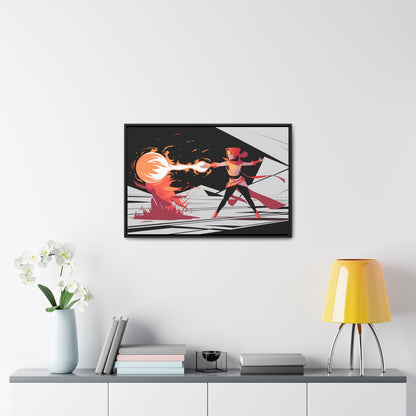 Conjuring the Firestorm - Gallery Canvas Wraps, Horizontal Frame