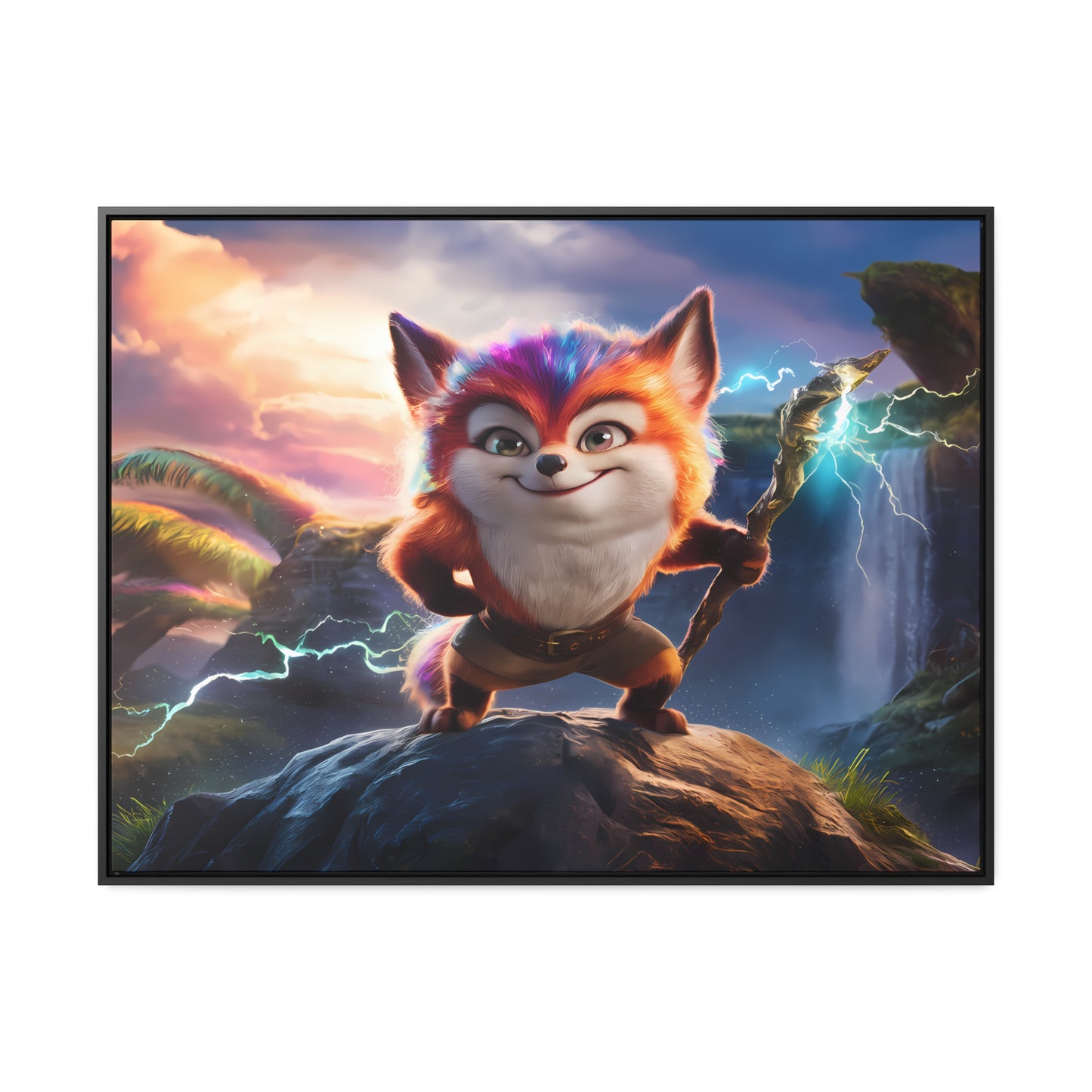 Guardian of the Mystic Grove - Gallery Canvas Wraps, Horizontal Frame