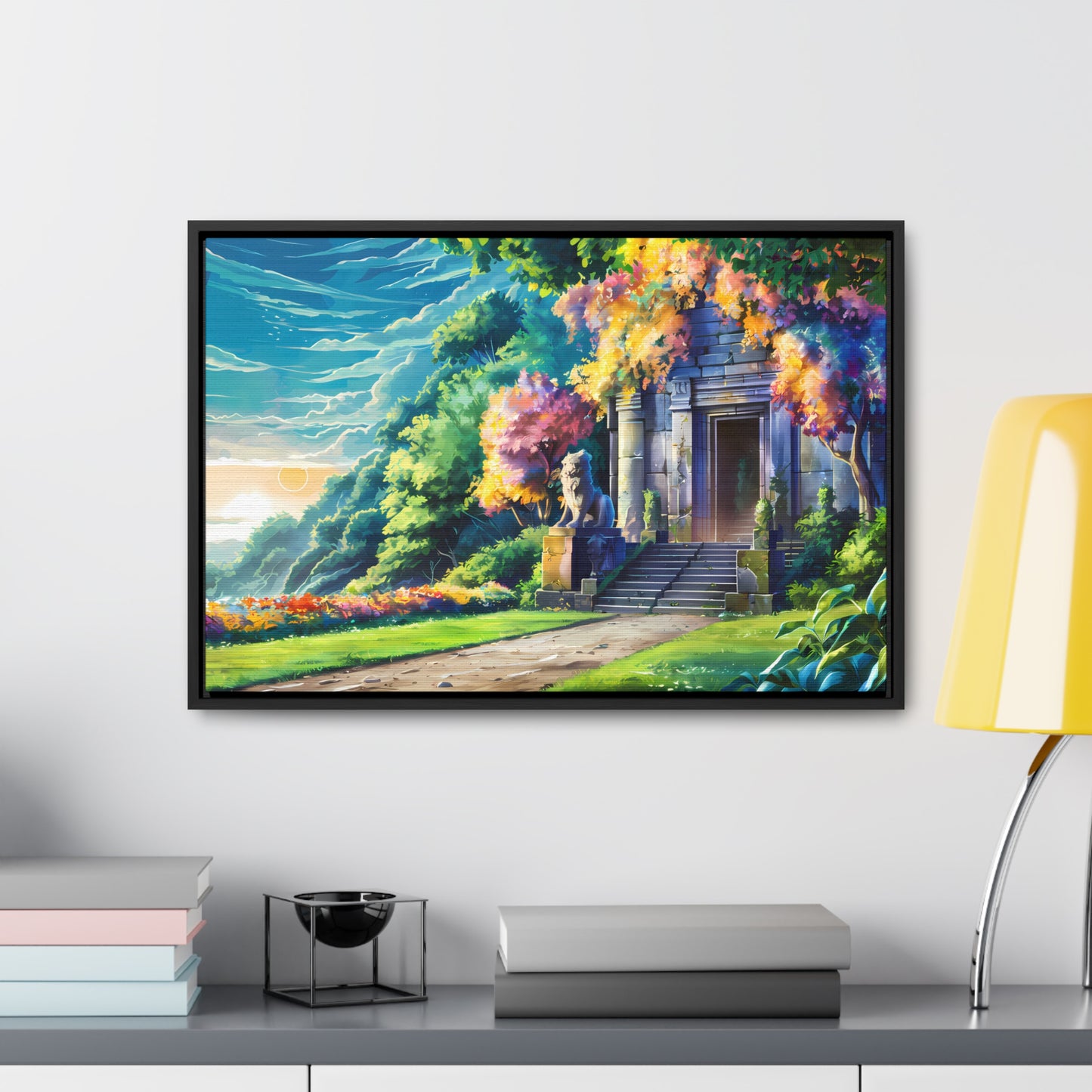 Sanctuary of the Forgotten Dawn - Gallery Canvas Wraps, Horizontal Frame