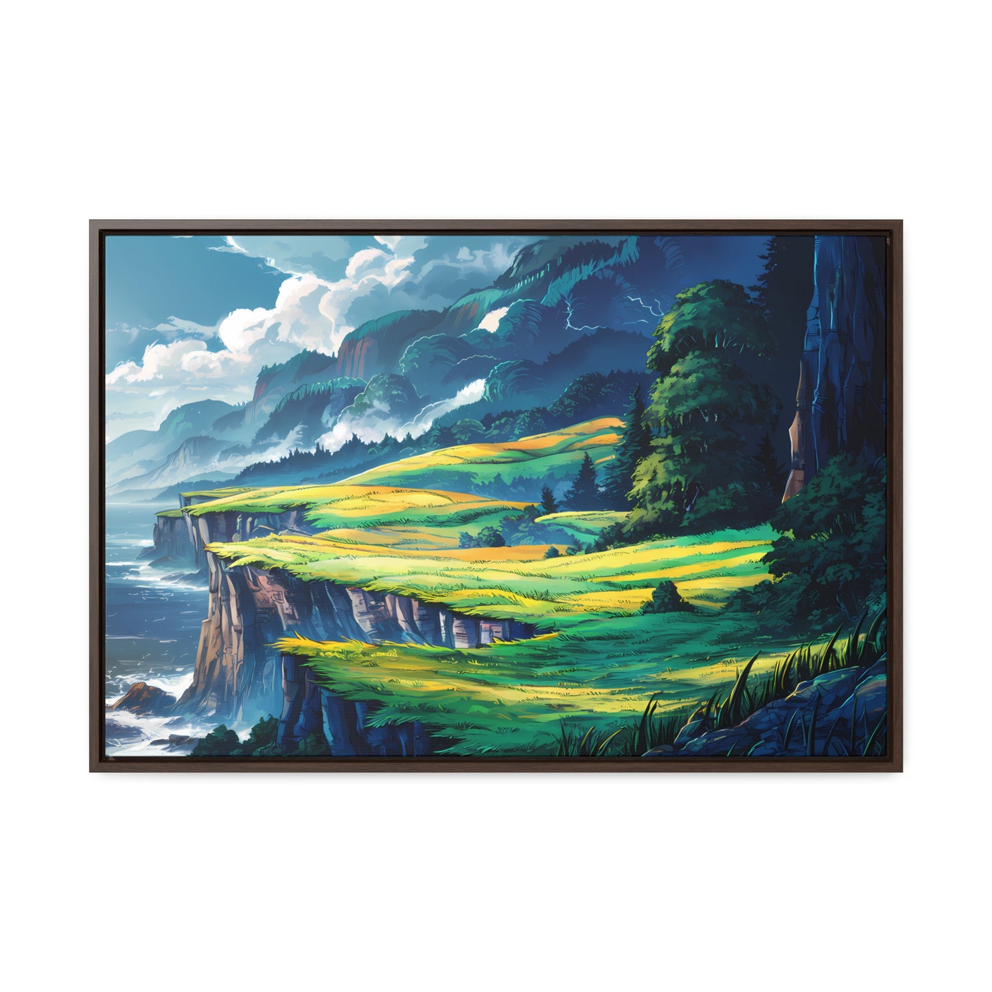 Edge of the Wild Coast - Gallery Canvas Wraps, Horizontal Frame