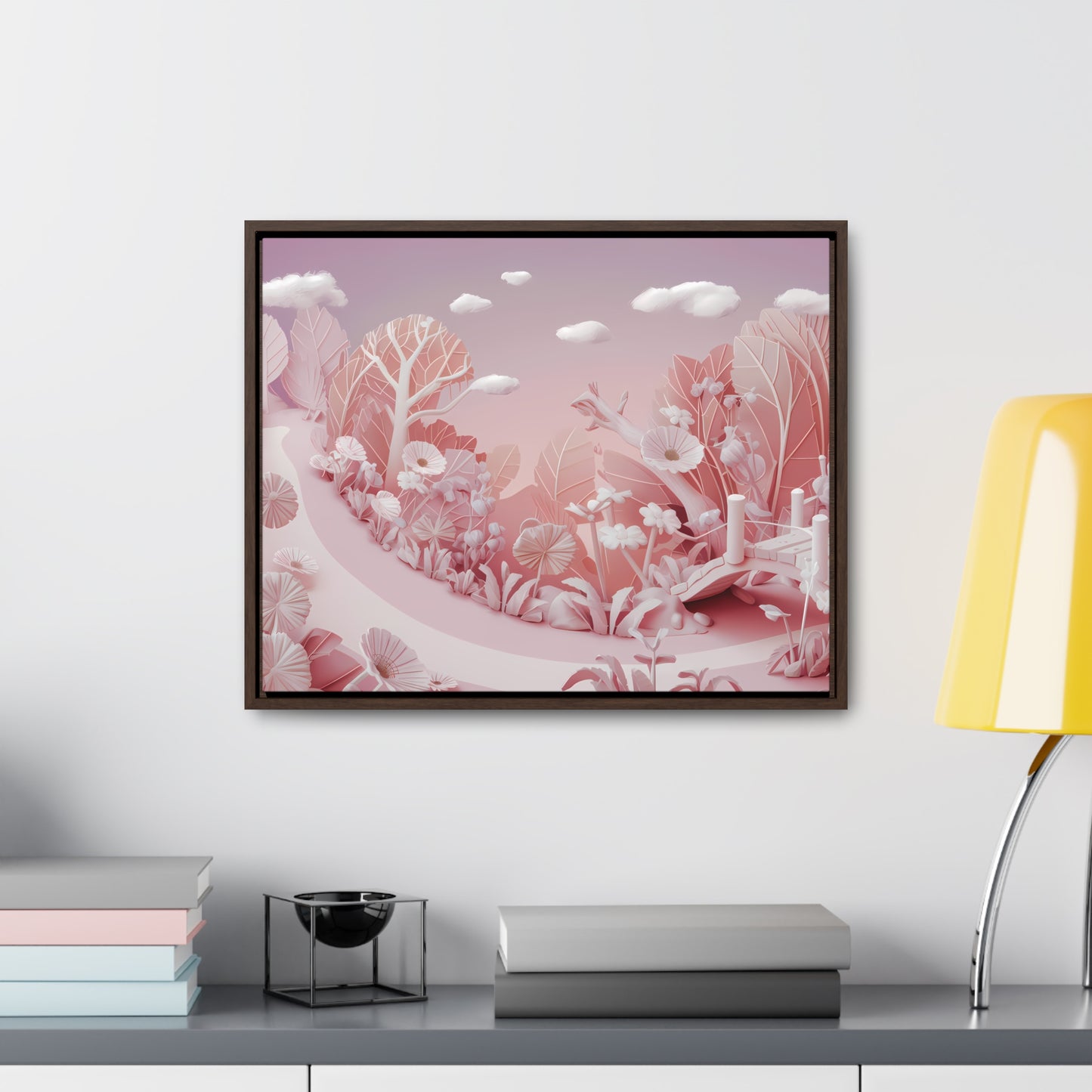 Whimsical Dawn Garden - Gallery Canvas Wraps, Horizontal Frame