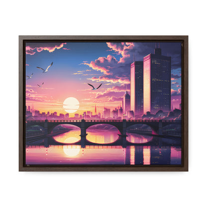 Twilight Reflections - Gallery Canvas Wraps, Horizontal Frame