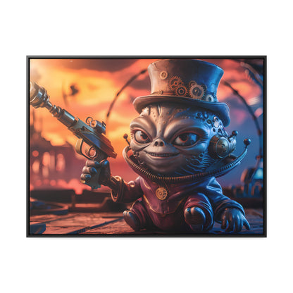 "Clockwork Gunslinger at Dusk" - Gallery Canvas Wraps, Horizontal Frame