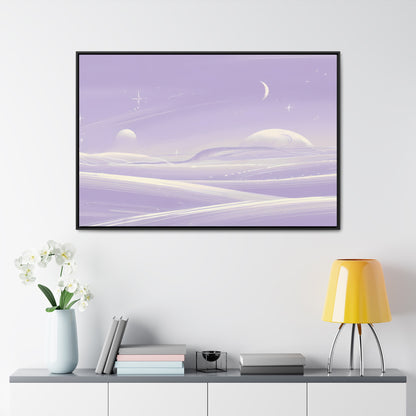 Ethereal Moonscape - Gallery Canvas Wraps, Horizontal Frame