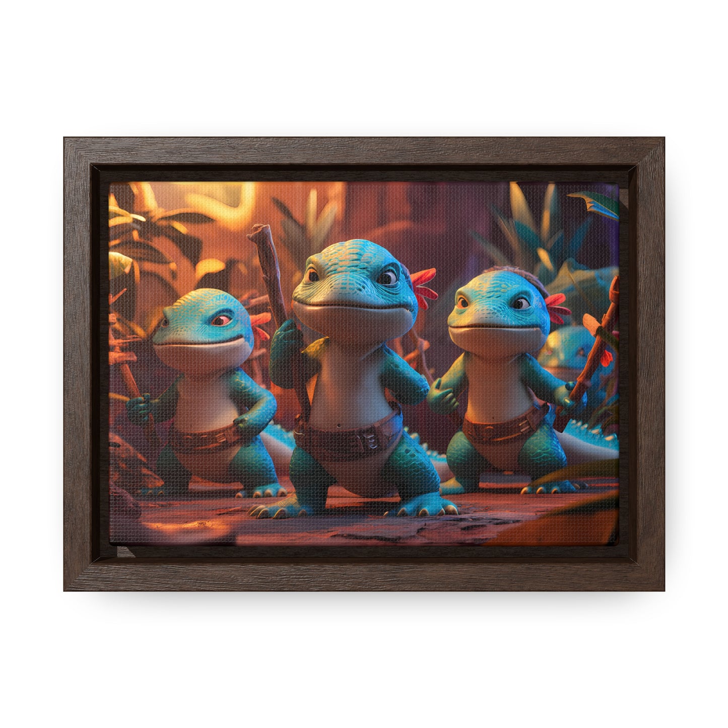 Guardians of the Jungle Tribe - Gallery Canvas Wraps, Horizontal Frame