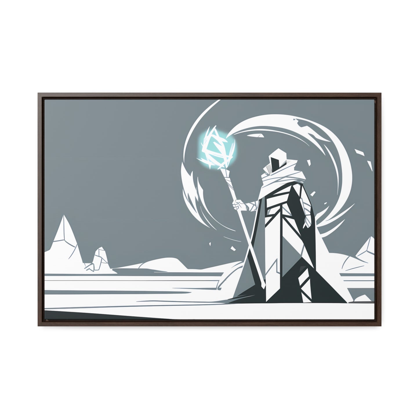 Mage of the Frozen Wastes - Gallery Canvas Wraps, Horizontal Frame