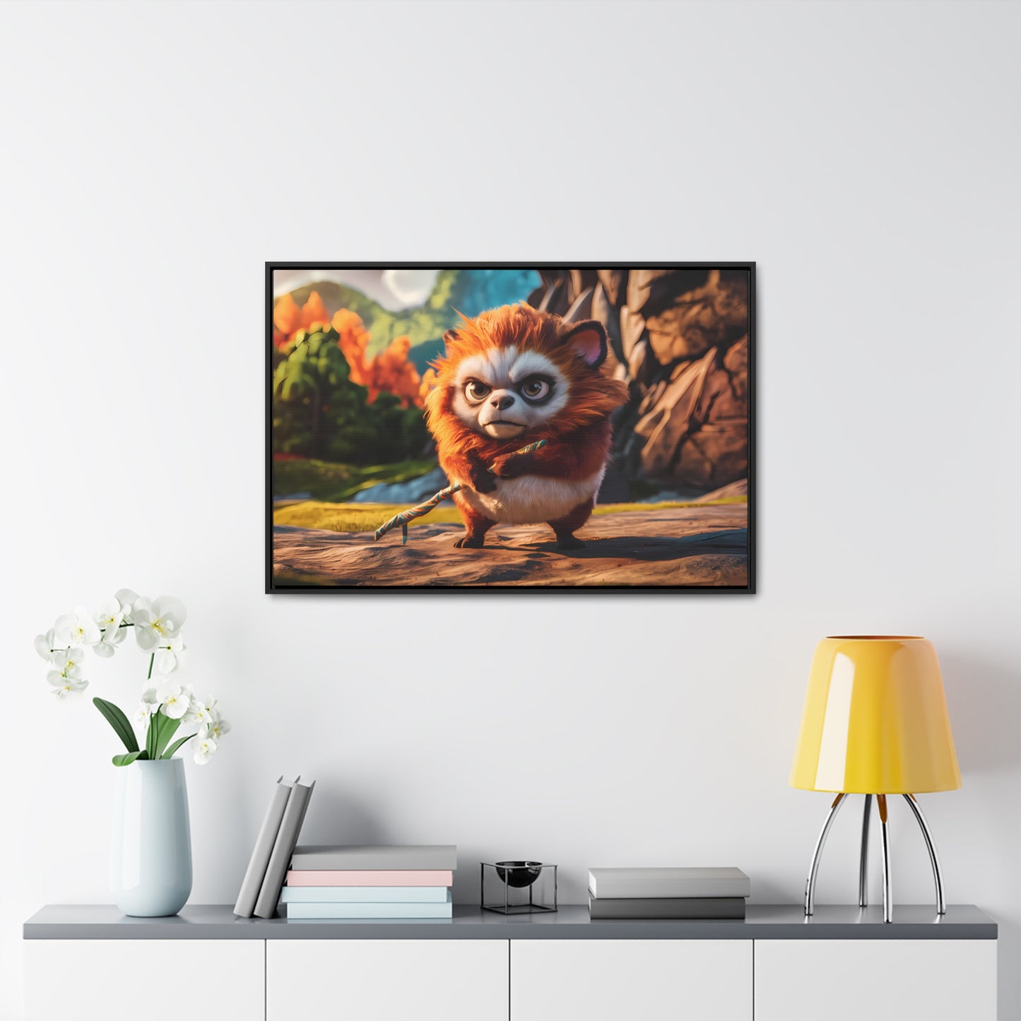 Guardian of the Enchanted Forest - Gallery Canvas Wraps, Horizontal Frame