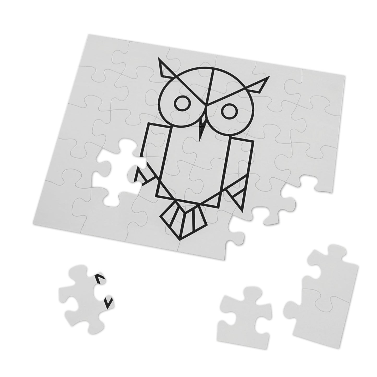 Geometric Owl Puzzle - Jigsaw Puzzle (30, 110, 252, 500,1000-Piece)