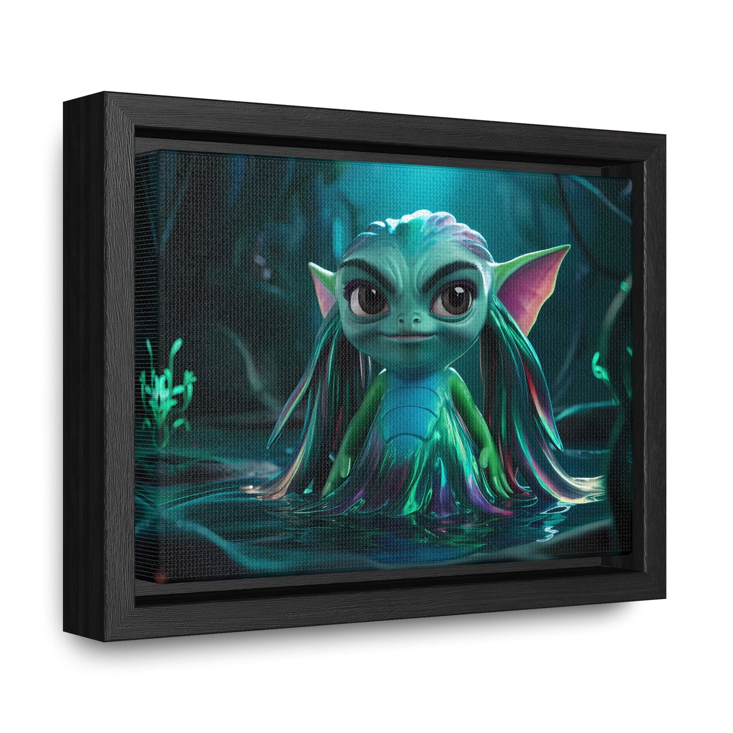 Guardian of the Enchanted Lagoon - Gallery Canvas Wraps, Horizontal Frame