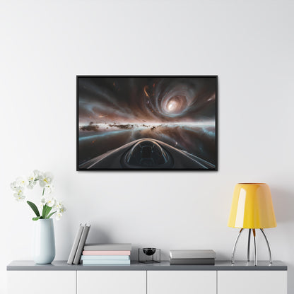 Journey Through the Celestial Abyss - Gallery Canvas Wraps, Horizontal Frame