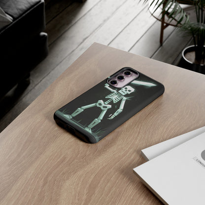 Geometric Skeleton Swordsman - Smartphone Tough Cases