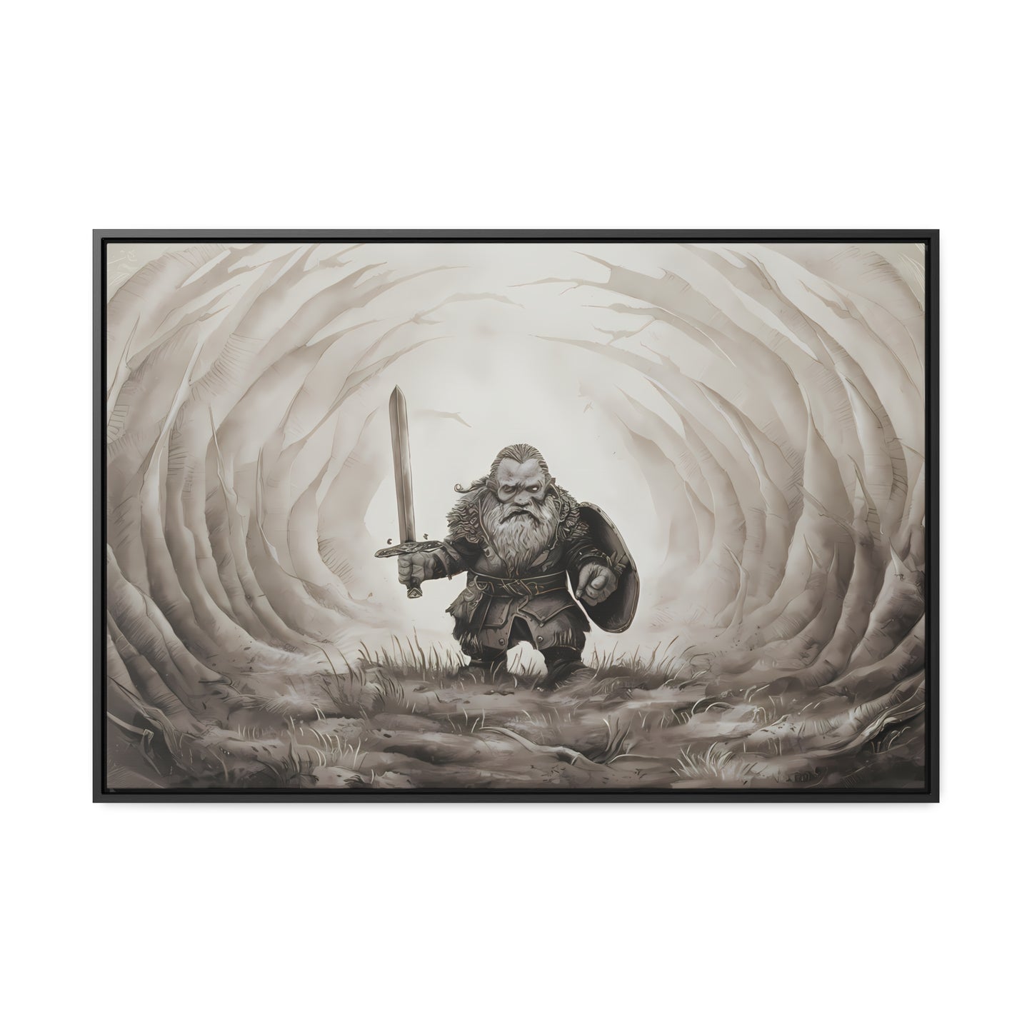 Defender of the Hollowed Path - Gallery Canvas Wraps, Horizontal Frame