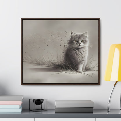 Whiskers in the Wind - Gallery Canvas Wraps, Horizontal Frame