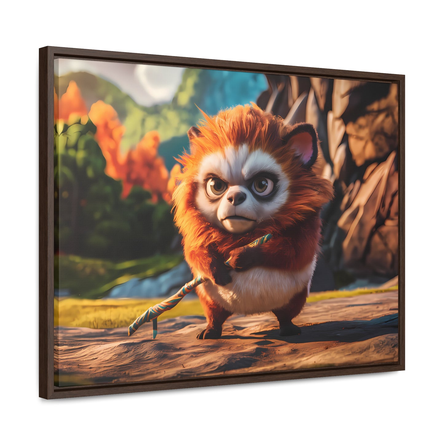 Guardian of the Enchanted Forest - Gallery Canvas Wraps, Horizontal Frame