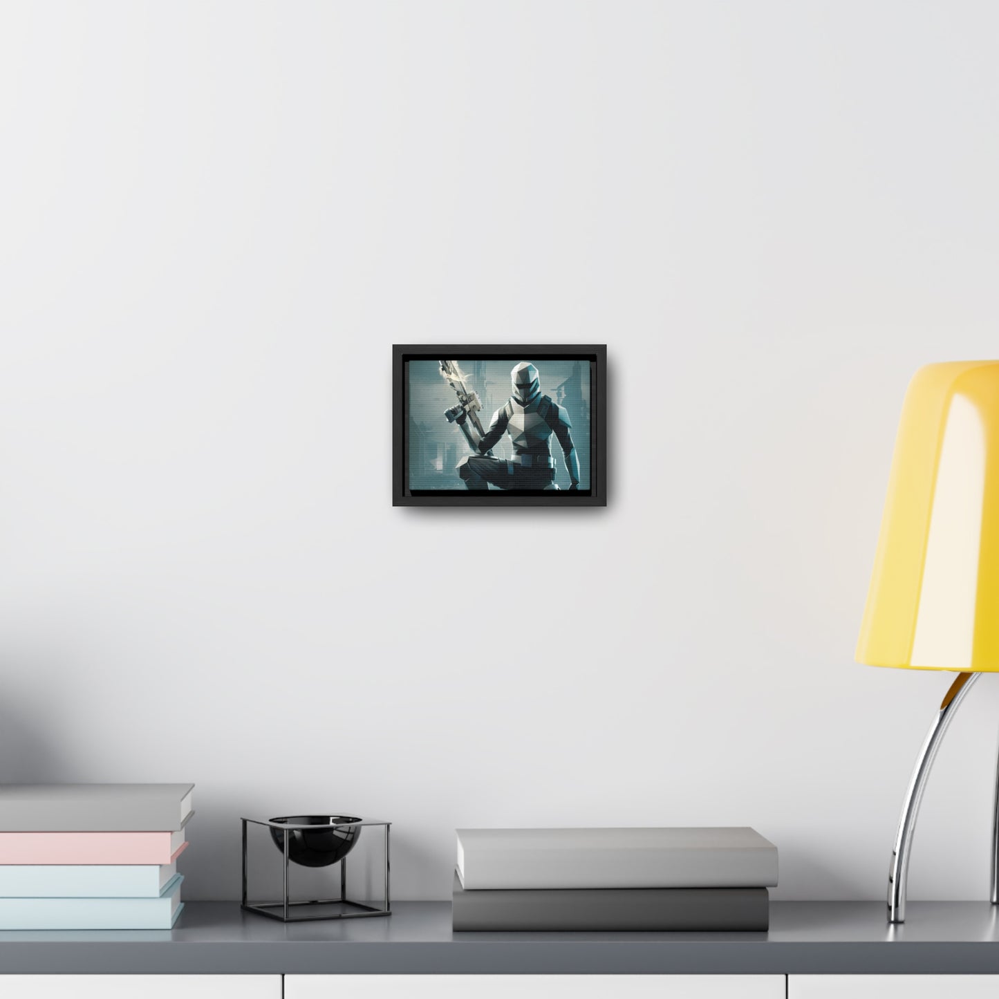 Guardian of the Futuristic Citadel - Gallery Canvas Wraps, Horizontal Frame