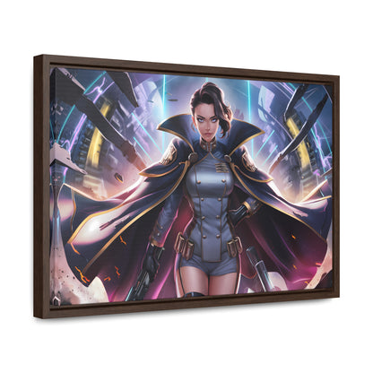 Commander of the Neon Storm - Gallery Canvas Wraps, Horizontal Frame