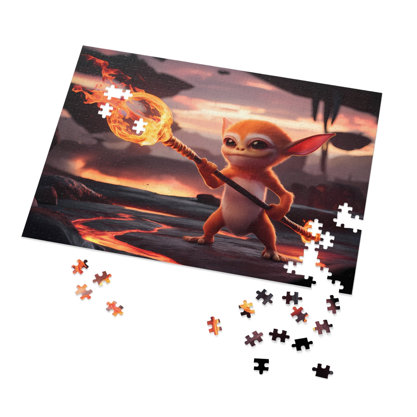 Guardian of the Fiery Realm - Jigsaw Puzzle (30, 110, 252, 500,1000-Piece)