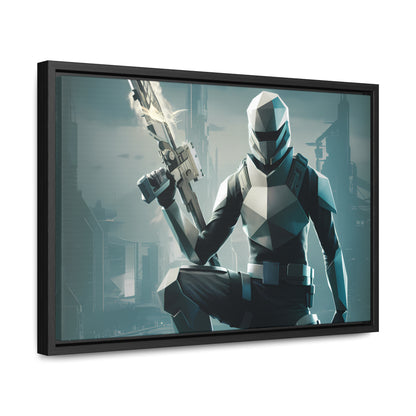 Guardian of the Futuristic Citadel - Gallery Canvas Wraps, Horizontal Frame