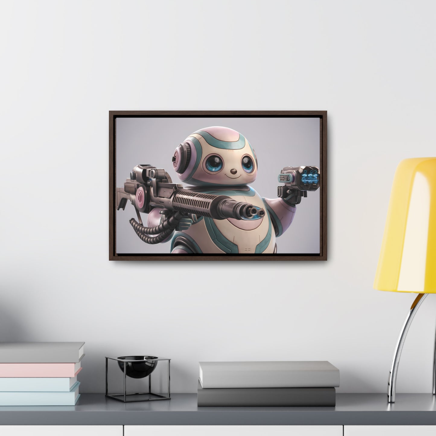 "Adorable Defender" - Gallery Canvas Wraps, Horizontal Frame