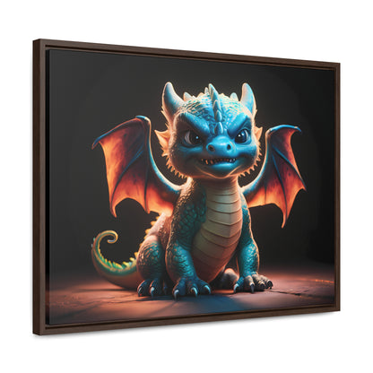 Fierce Baby Dragon Guardian - Gallery Canvas Wraps, Horizontal Frame