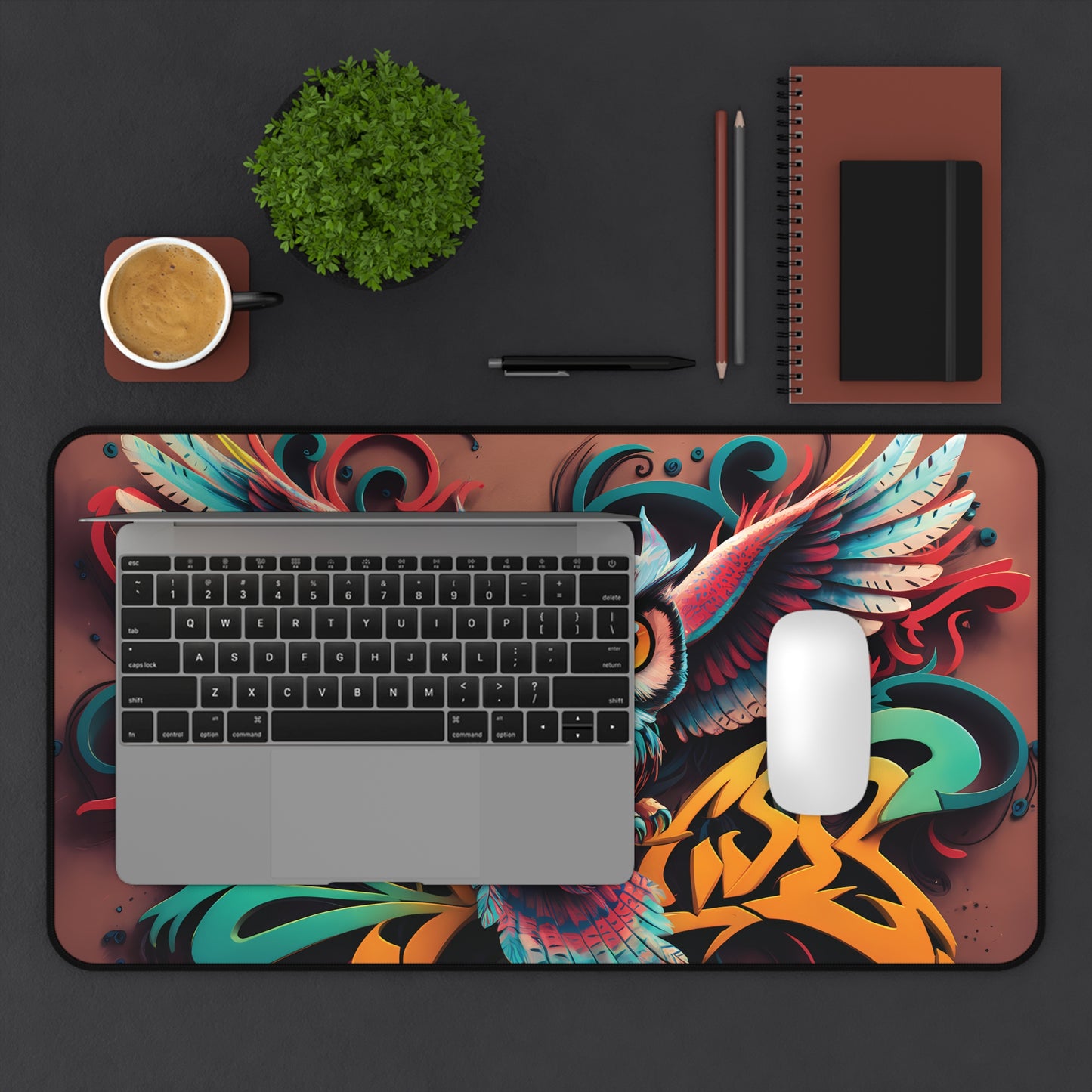 Graffiti Owl - Desk Mat