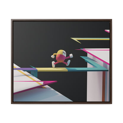 "Leaping Through Dimensions" - Gallery Canvas Wraps, Horizontal Frame