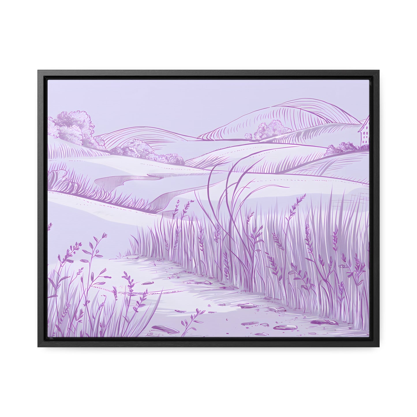 Whispers of the Lavender Hills - Gallery Canvas Wraps, Horizontal Frame