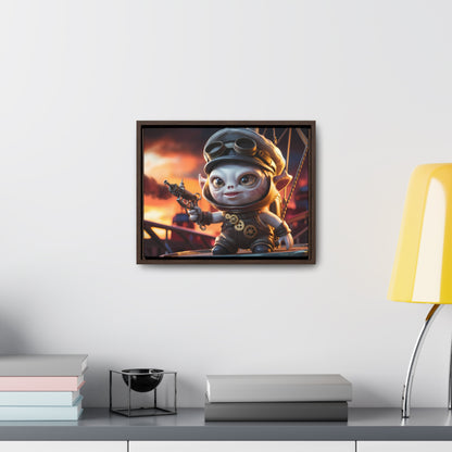 Steampunk Goblin Commander at Dusk - Gallery Canvas Wraps, Horizontal Frame