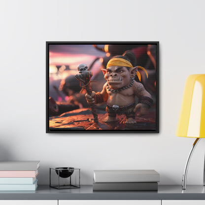 Goblin Warlord at Sunset - Gallery Canvas Wraps, Horizontal Frame