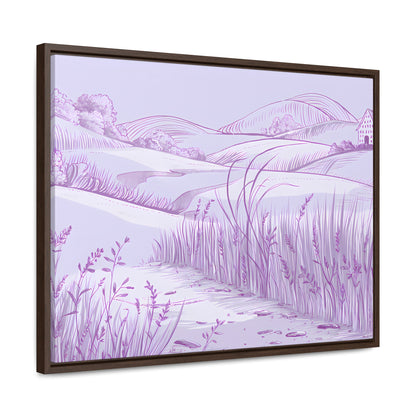 Whispers of the Lavender Hills - Gallery Canvas Wraps, Horizontal Frame