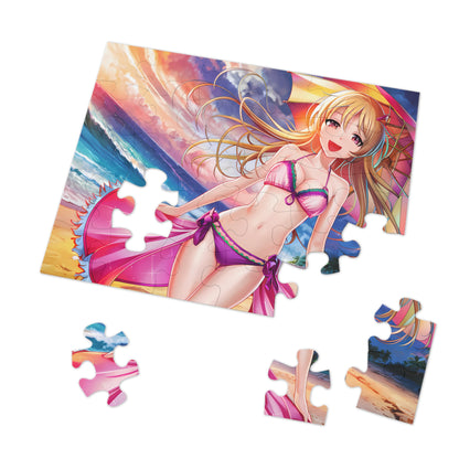 Sunset Bliss at the Beach - Jigsaw Puzzle (30, 110, 252, 500,1000-Piece)