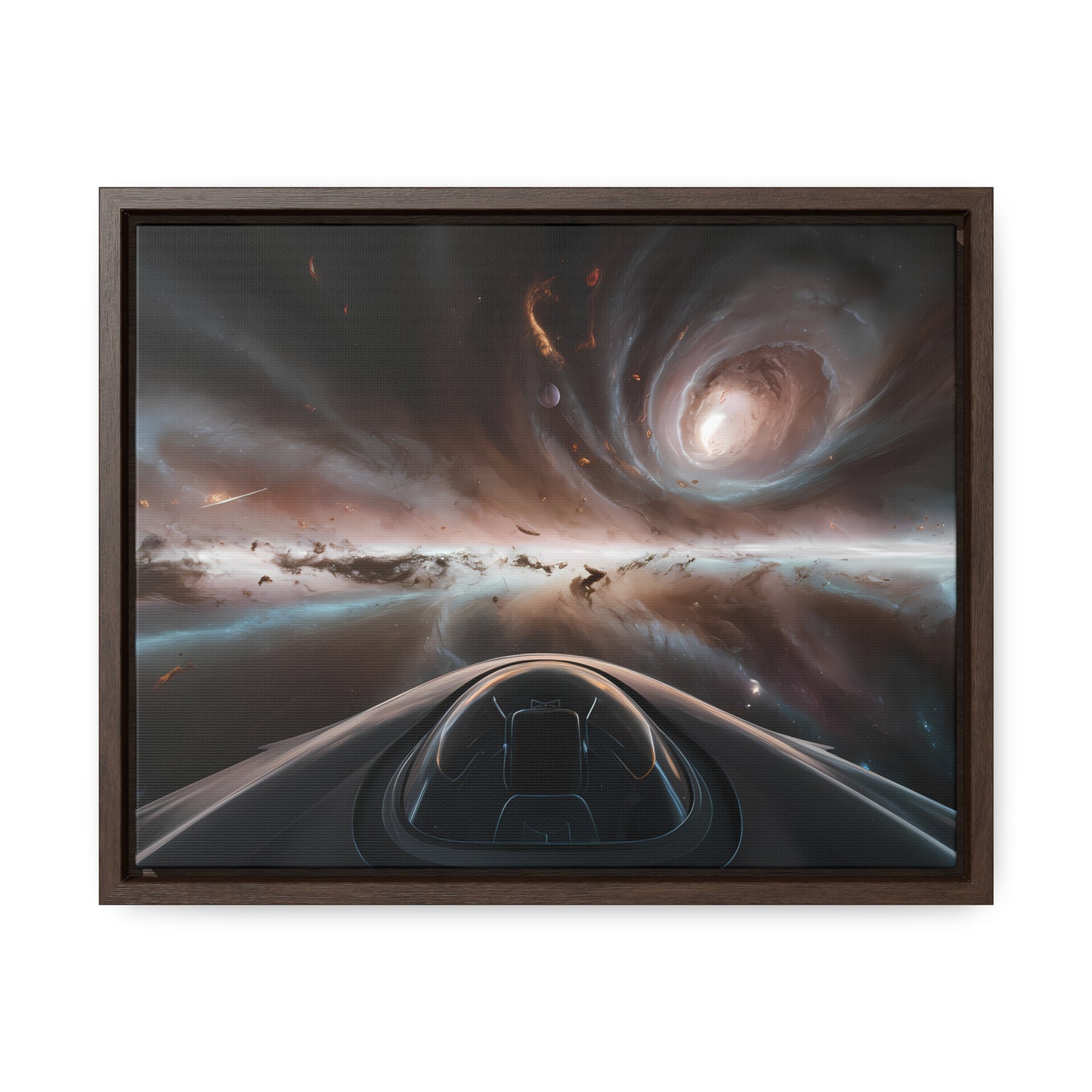 Journey Through the Celestial Abyss - Gallery Canvas Wraps, Horizontal Frame