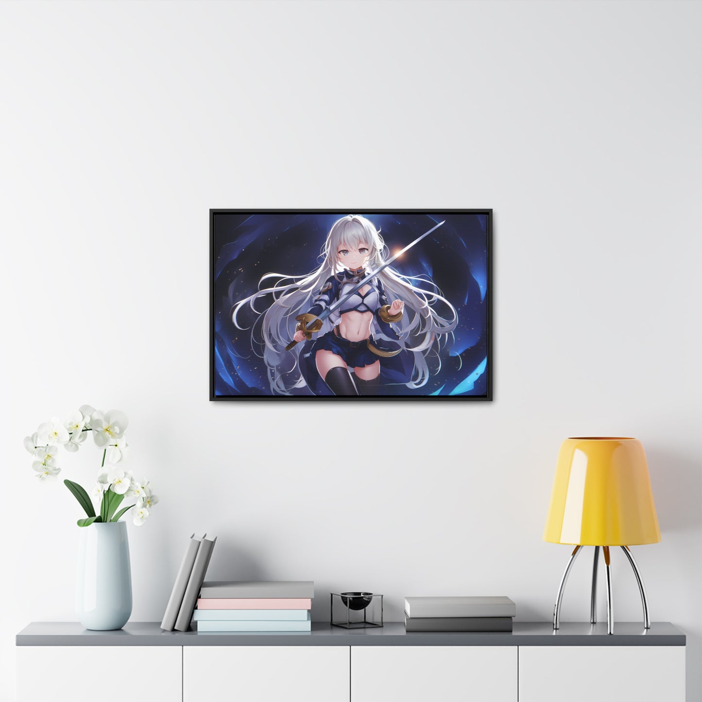 Blade of the Celestial Knight - Gallery Canvas Wraps, Horizontal Frame