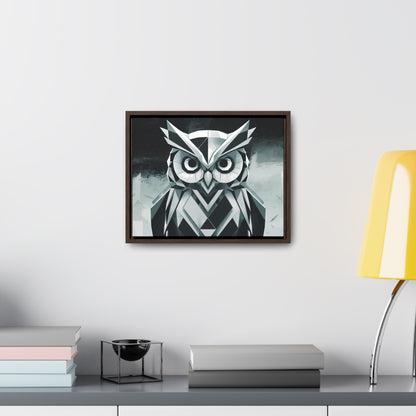 "Geometric Sentinel" - Gallery Canvas Wraps, Horizontal Frame