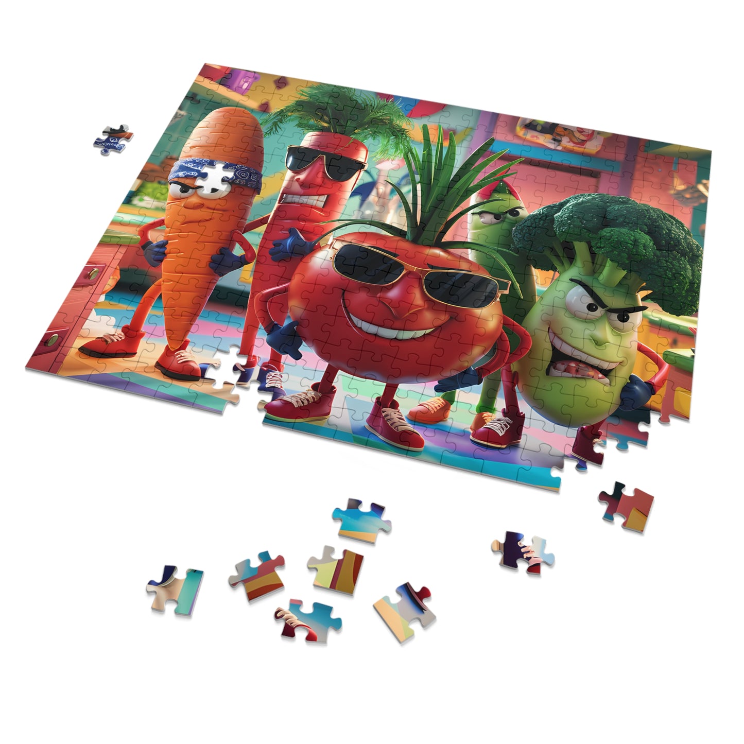 "Veggie Squad: Kitchen Warriors" - Jigsaw Puzzle (30, 110, 252, 500,1000-Piece)